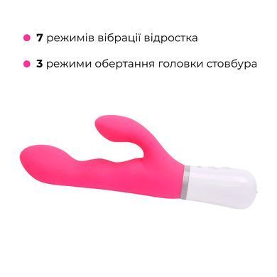 Смарт вібратор-кролик Lovense Nora з обертовим стовбуром SO4090 фото