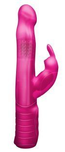 Вібратор-кролик Dorcel Baby Rabbit Pink з перлинним масажем і головкою, що обертається MD0555 фото