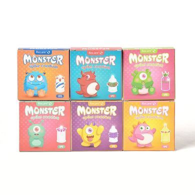 Насадка на член Recare Green Monster Spike Condom (презерватив з рядом кульок і вусиками на кінчику) SX3353 фото