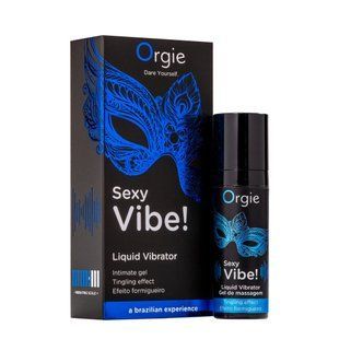 Рідкий вібратор Orgie Sexy Vibe! Liquid Vibrator, 15 мл, з ефектом мурашок SX1549 фото
