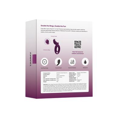 Подвійне ерекційне кільце з вібрацією Svakom Tammy Violet SO4853 фото