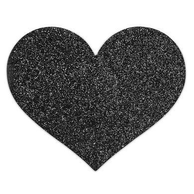 Прикраса на соски Bijoux Indiscrets &ndash; Flash Heart Black SO2337 фото