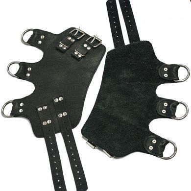 Поножі-манжети для підвісу за ноги Art of Sex &ndash; Leg Cuffs For Suspension, чорні, натуральна шкіра SO5182 фото
