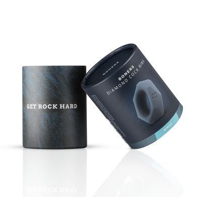 Ерекційне кільце Boners Diamond Cock Ring &ndash; Grey, внутрішній діаметр 3,2 см SO8849 фото