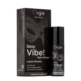 Рідкий вібратор Orgie Sexy Vibe! High Voltage, 15 мл, ефект мурашок + дуже потужна вібрація SX1550 фото