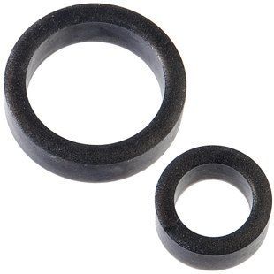 Набір ерекційних кілець Doc Johnson Platinum Premium Silicone &mdash; The C-Rings &mdash; Charcoal SO4918 фото