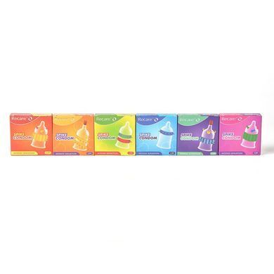 Насадка на член Recare Spike Condom Pink (презерватив з кульками та рядами шипів) SX3352 фото