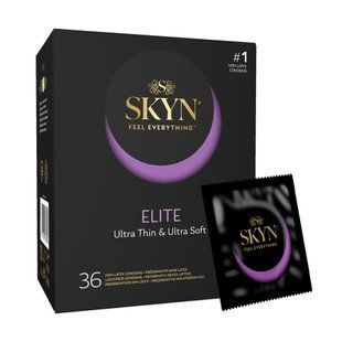 Безлатексні преміум-презервативи SKYN Elite 36 шт, ультратонкі SX2407 фото