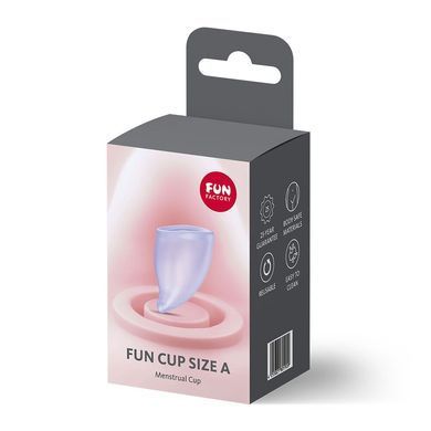 Менструальна чаша Fun Factory FUN CUP SIZE A Purple, багаторазова, діаметр 4 см, об&rsquo;єм 20 мл SX3682 фото
