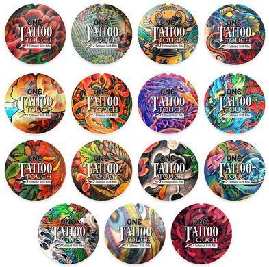 Презерватив ONE Tattoo Touch Purple, 1 шт, фіолетовий з рельєфом у вигляді татуювання SX0757 фото