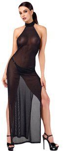Сукня Noir Handmade F372 Onyx Twin-slit Long dress L SX4111 фото