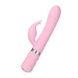 Розкішний кролик з ротацією та вібрацією Pillow Talk Lively Pink, кристал Сваровскі SO6856 фото