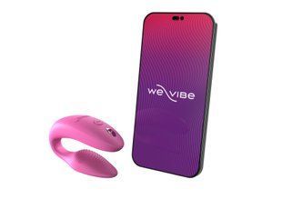Смарт-вібратор для пар We-Vibe Sync 2 Rose, 10 віброрежимів, пульт ДК SO8761 фото