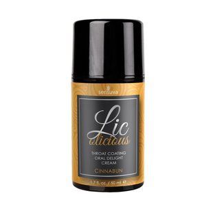 Гель для мінету Sensuva Lic-o-licious Cinnabun (50 мл), оліїстий, без цукру SO3529 фото