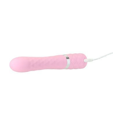 Розкішний кролик з ротацією та вібрацією Pillow Talk Lively Pink, кристал Сваровскі SO6856 фото