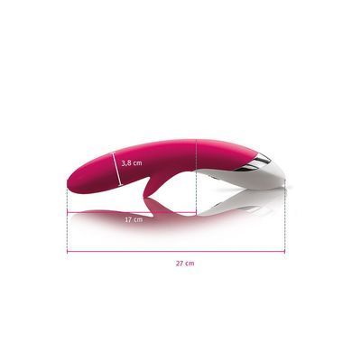 Вібратор-кролик Mystim Danny Divido Pink з глибокою вібрацією, 2 мотори SO2985 фото
