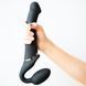 Безремінний страпон з вібрацією Strap-On-Me Vibrating Black M, діаметр 3,8см, пульт ДК, регульований SO3354 фото 6