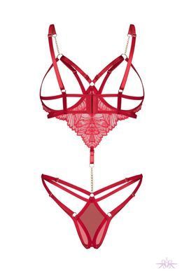 Боді Obsessive Matildea crotchless teddy L/XL SX3607 фото