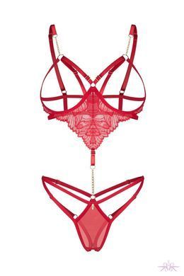 Боді Obsessive Matildea crotchless teddy L/XL SX3607 фото