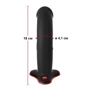 Фалоімітатор Fun Factory THE BOSS STUB, чорний, реалістична текстура, довжина 17,9 см, діаметр 4,1см SX0989 фото