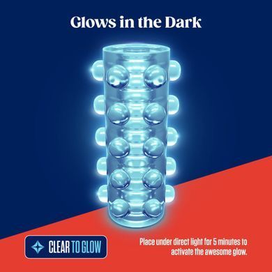 Мастурбатор Blush Rize &ndash; Swich Glow in the Dark Masturbator Clear, двосторонній, світиться в темряві SO8832 фото