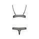Комплект білизни Passion ERZA SET S/M, black, ліф і трусики PS26011 фото 4