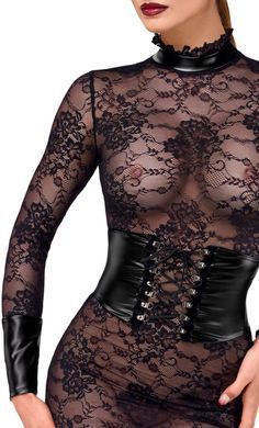 Сукня Noir Handmade F375 Noirelle Lace Corset Midi dress S SX4114 фото