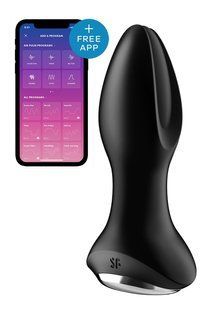 Анальна смарт-вібропробка із перлинним масажем Satisfyer Rotator Plug 2+ Black SO6279 фото