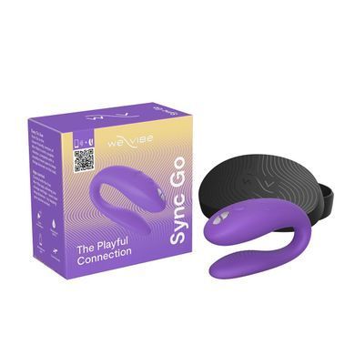Смарт-вібратор для пар We-Vibe Sync GO Light Purple, тревел-кейс SX0527 фото