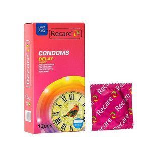 Презервативи Recare Delay Candy Condoms 12 шт, пролонгувальний ефект, цукерковий аромат SX3325 фото