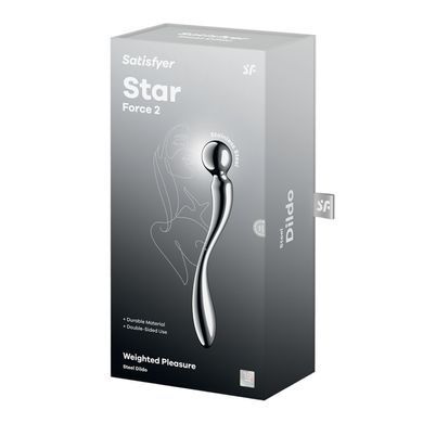 Металевий дилдо Satisfyer Star Force 2, двосторонній, можна нагрівати та охолоджувати SX3257 фото