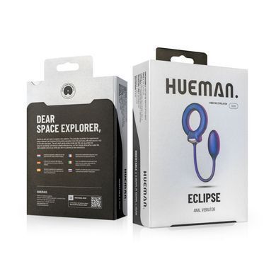 Ерекційне віброкільце з віброяйцем Hueman - Eclipse Anal Vibrator SX3893 фото