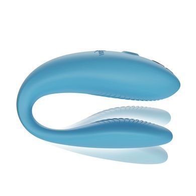 Смарт-вібратор для пар We-Vibe Sync GO Turquoise, тревел-кейс SX0528 фото