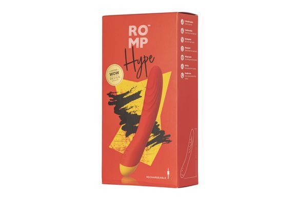 Вібратор для точки G та клітора Romp Hype, гнучкий, особливо м&rsquo;яка головка, 10 варіантів стимуляції SO6953 фото