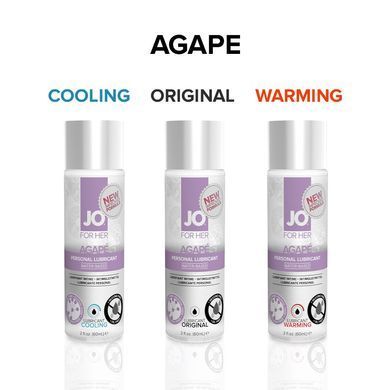 Розігрівальна змазка JO AGAPE &mdash; WARMING (30 мл) без гліцерину, гліколю та парабенів SO1493 фото