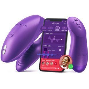 Смарт-вібратор для пар We-Vibe Chorus Pro Cosmic Purple SX3861 фото