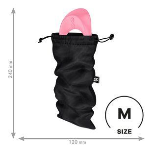 Мішок для секс-іграшок Satisfyer Treasure Bag M, чорний, на шнурку SX0546 фото