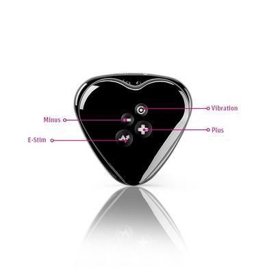 Вібратор для клітора з електростимуляцією Mystim Heart's Desire Black Edition SO8146 фото