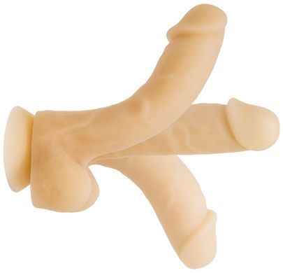Фалоімітатор із пам&rsquo;яттю форми, на присосці ADDICTION &mdash; DAVID 8&Prime; Silicone Dong, віброкуля в подаруно SO5578 фото