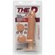 Фалоімітатор Doc Johnson The D - Perfect D - Vibrating 8 Inch With Balls - ULTRASKYN, діаметр 5,1 см SO1579 фото 2