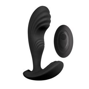 Вібромасажер простати S Pleasures Premium Cozy, чорний, з рельєфною головкою, 10 режимів SX1613 фото