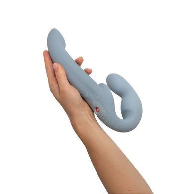 Безремінний страпон з вібрацією Fun Factory SHARE VIBE PRO cool grey, регульований SX0977 фото