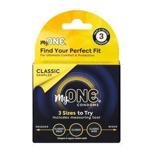 Презервативи MyONE Classic Sampler 3 шт, картонна коробка SX1247 фото