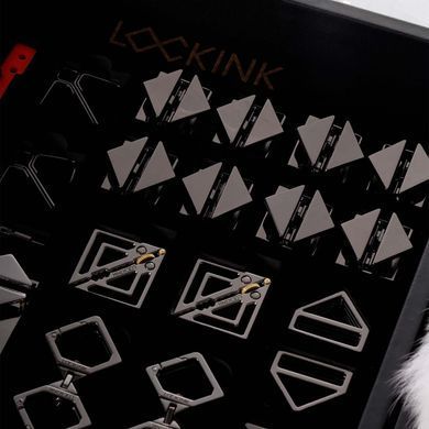 БДСМ-набір LOCKINK All-in-1 BDSM Play Kit, чорний, ремені, маска, кляпи, анальні пробки, свічки SX0821 фото