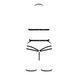 Комплект білизни Passion Exclusive MORGAN SET OpenBra L/XL, black, стрепи, трусики, ліф, пояс PS23901 фото 6