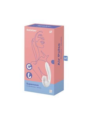 Вакуумний вібратор Satisfyer Supernova White, 2 положення стовбура SO6109 фото