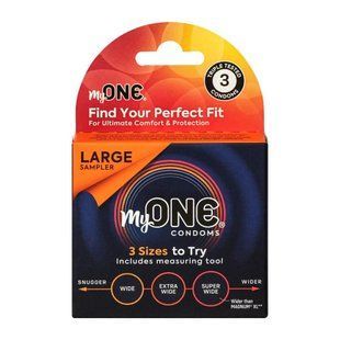 Презервативи MyONE Large Sampler 3 шт, картонна коробка SX1248 фото