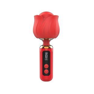 Вібромасажер Loviss Rose Mini Massage Wand Vibrator, головка у вигляді троянди, 9 режимів SX3994 фото