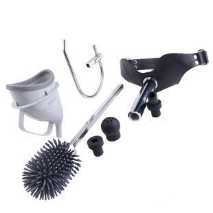 Набір для домінування LOCKINK SEVANDA Objectification Bathroom Set, маска та 4 насадки SX0894 фото