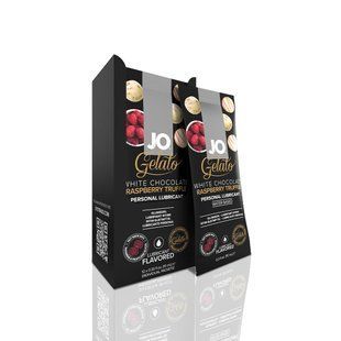 Набір лубрикантів Foil Display Box &ndash; JO Gelato - White Chocolate Raspberry &ndash; 12 &times; 10ml SO6765 фото